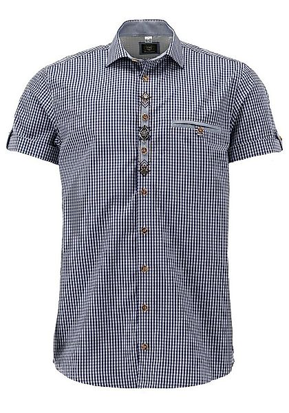 OS Trachten Kurzarmhemd Scuwe Regular Fit, Haifischkragen, Krempellasche mi günstig online kaufen