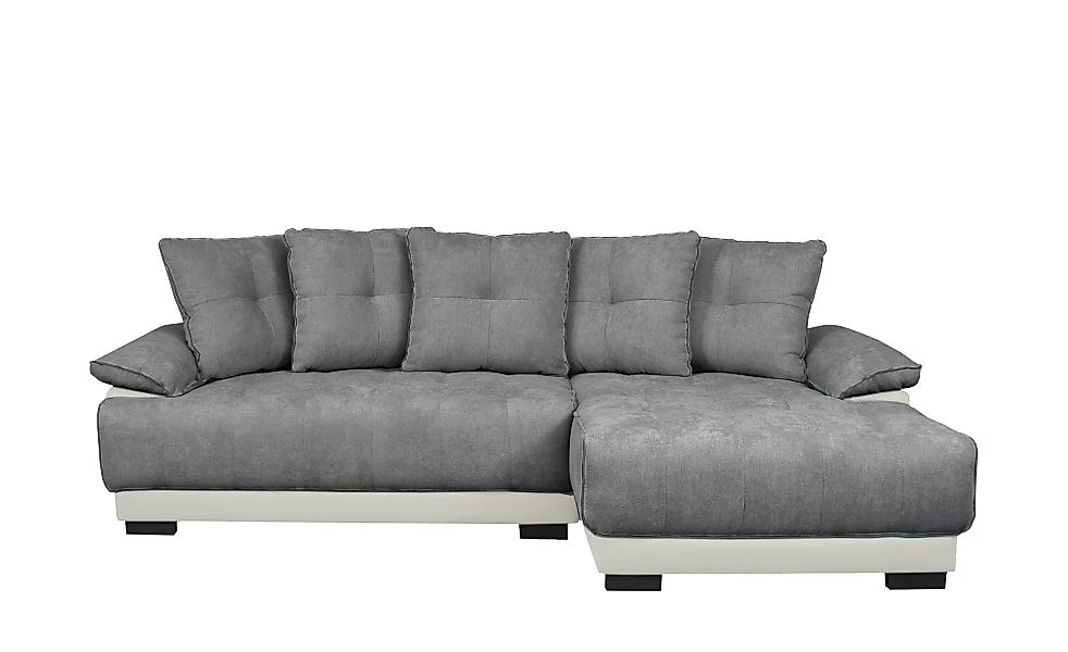 Ecksofa - grau - 85 cm - Polstermöbel > Sofas > Ecksofas - Möbel Kraft günstig online kaufen
