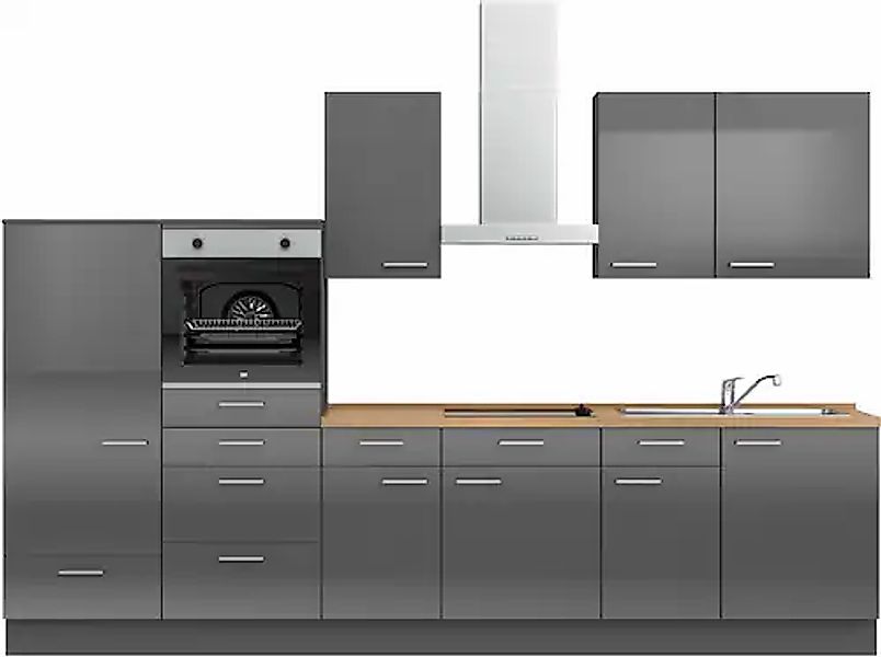 nobilia® Küchenzeile »"Flash I"« vormontiert, Ausrichtung wählbar, Breite 3 günstig online kaufen
