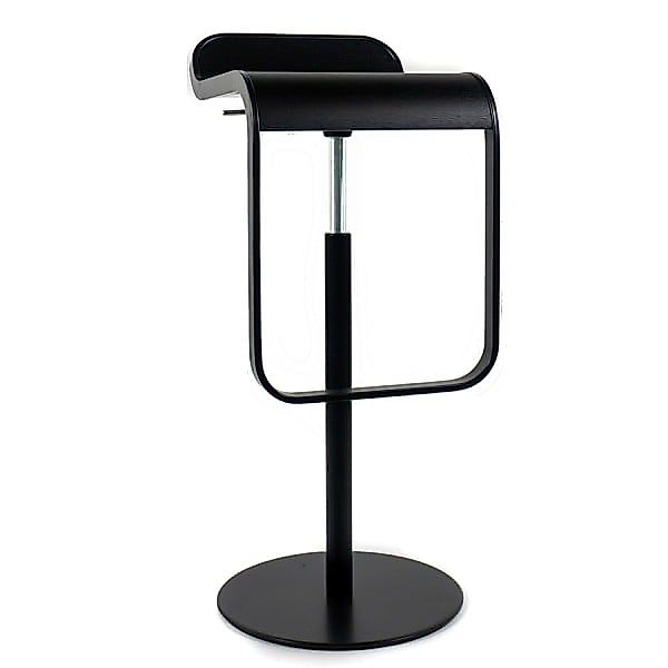 lapalma LEM S80 Barhocker | Sitz Eiche schwarz gebeizt | Gasfeder chrom | G günstig online kaufen