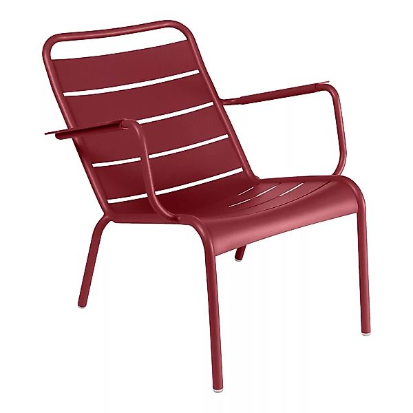 Fermob - Luxembourg Tiefer Outdoor Sessel - chili/texturiert/BxHxT 70x72x86 günstig online kaufen