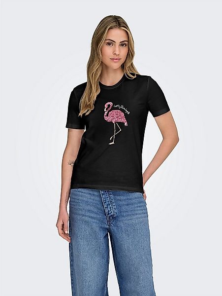 ONLY Kurzarmshirt ONLKITA REG S/S PRINT TOP NOOS günstig online kaufen