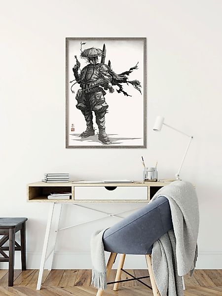 Komar Wandbild "Star Wars Vision Samurai Bounty Hunter" Disney Set, 1 Stk. günstig online kaufen