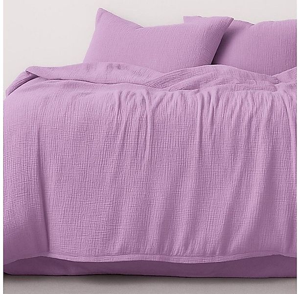 Musselin Welt Bettwäsche Musselin Bettwäsche aus Biobaumwolle in Fuchsia mi günstig online kaufen