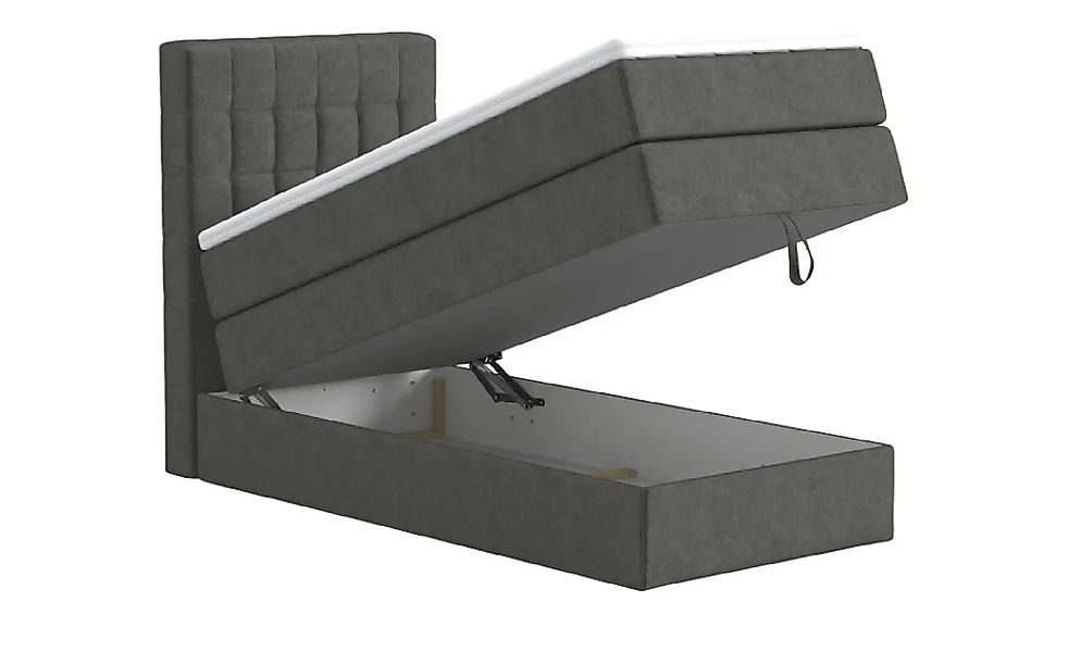 Boxspringbett mit Bettkasten Barcelona ¦ grau ¦ Maße (cm): B: 100 H: 110 Be günstig online kaufen
