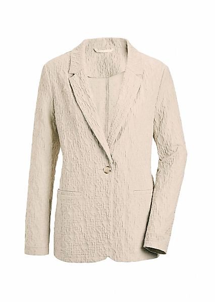 GOLDNER Jackenblazer "Strukturierter Stretchblazer mit Revers" Paspeltasche günstig online kaufen