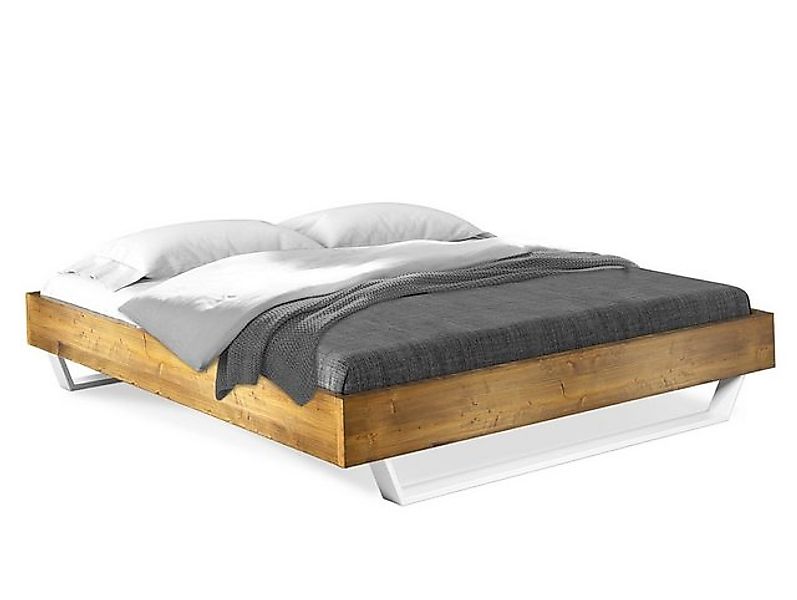 Moebel-Eins Massivholzbett, CURBY Kufenbett ohne Kopfteil, Material Massivh günstig online kaufen