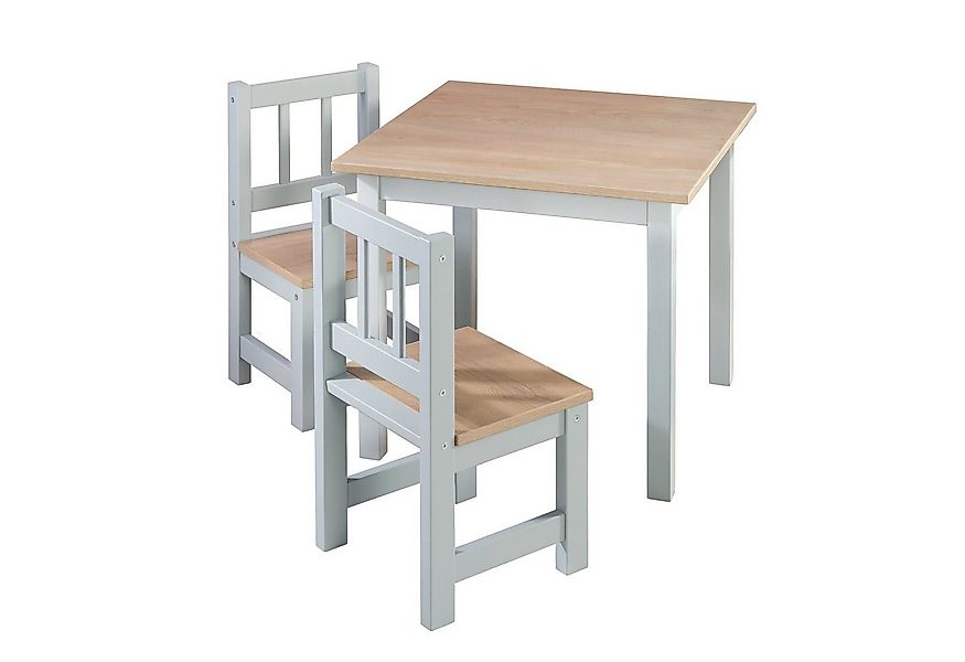 roba® Kindersitzgruppe Woody, 2 Kinderstühle & 1 Tisch, Sitzmöbel für Kinde günstig online kaufen