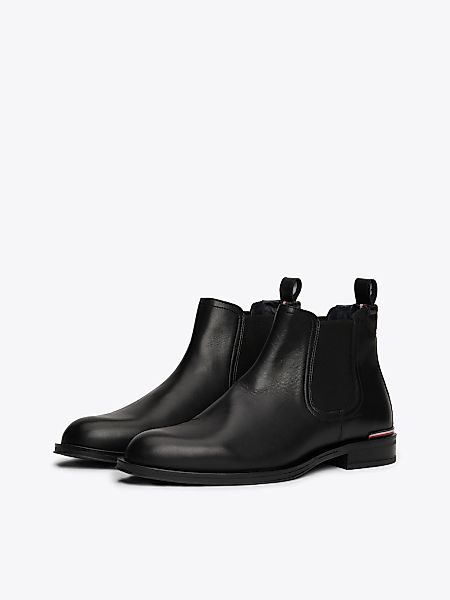 Tommy Hilfiger Chelseaboots "CORE RWB HILFIGER LTH CHELSEA", Blockabsatz, S günstig online kaufen