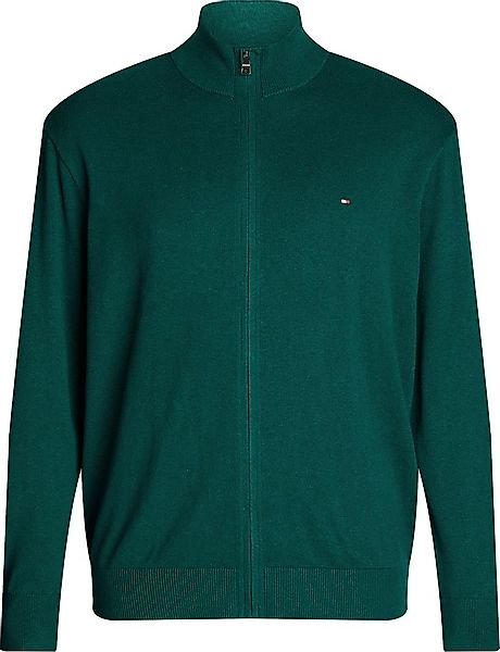 Tommy Hilfiger Big & Tall Strickjacke Grün - Größe 4XL günstig online kaufen