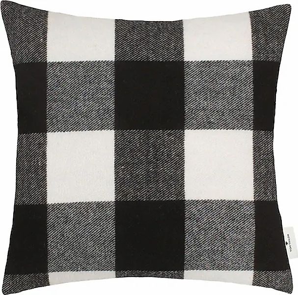 TOM TAILOR HOME Dekokissen »Big Check«, im modernen Salt & Pepper Look, Kis günstig online kaufen