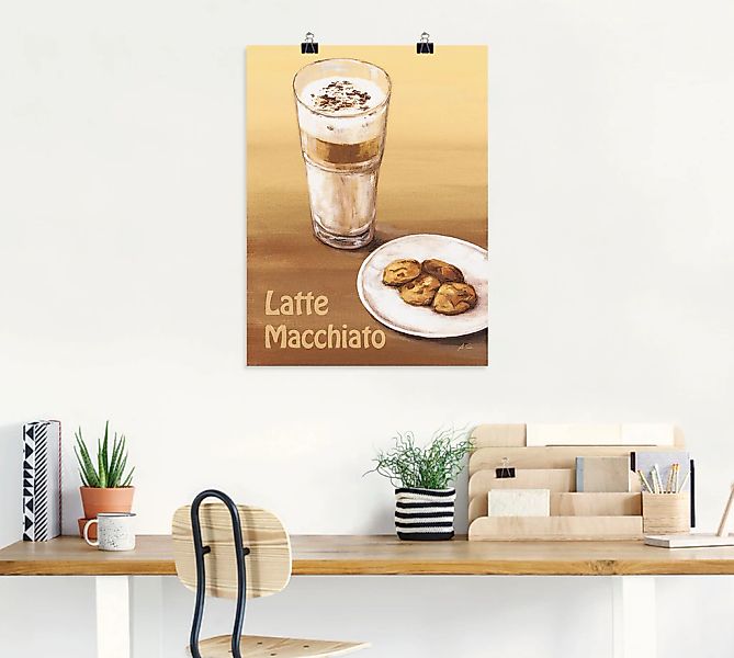 Artland Poster »Latte Macchiato III«, Getränke, (1 St.), als Alubild, Leinw günstig online kaufen