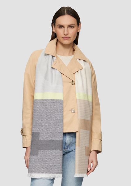 s.Oliver Schal Tuch, Jacquard-Tuch mit Love-Schriftzug günstig online kaufen