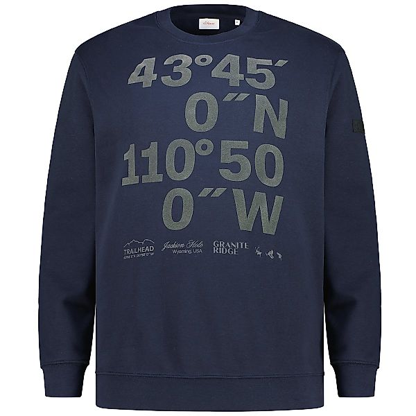 s.Oliver Sweatshirt mit Elasthan Farbe dunkelblau Größe: 3XL günstig online kaufen