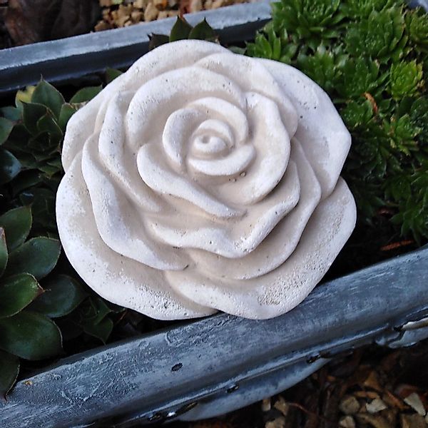 Radami Gartenfigur Steinrose Stein Rose Rosenblüte günstig online kaufen