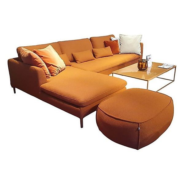 Rolf Benz Ecksofa Ecksofa Mioko Stoff 24 Kupferbraun mit 5 Kissen günstig online kaufen