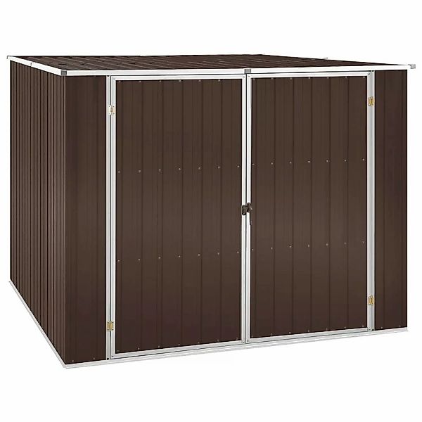 Gerätehaus Braun 195x198x159 Cm Verzinkter Stahl günstig online kaufen