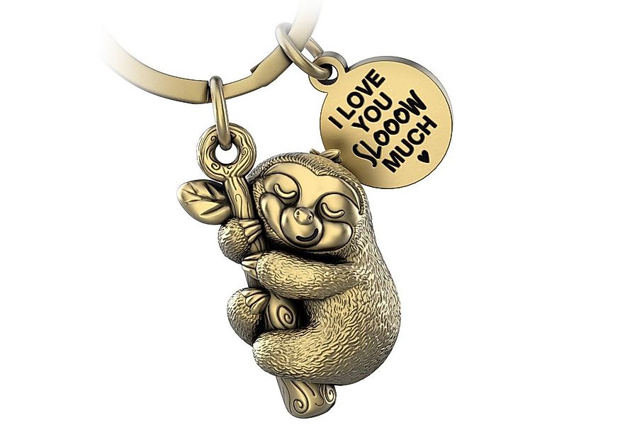 FABACH Schlüsselanhänger Faultier Schlüsselanhänger Dreamy - Gravur "I love günstig online kaufen