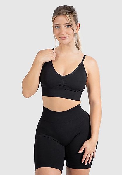 Smilodox Sport-BH Maria Solid, Seamless Bra Neckholder Länger geschnitten G günstig online kaufen