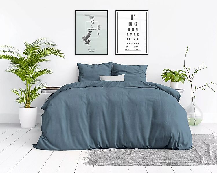 Sitheim-Europe Bettwäsche STONE WASHED Baumwolle Bettbezug günstig online kaufen