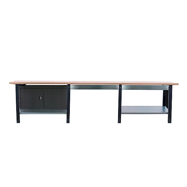 PROREGAL Werkbank BUFFALO WOOD Mit 2x Schublade Und Schrank HxBxT 86,5x300x günstig online kaufen