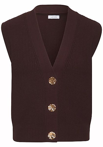 LASCANA Strickweste, mit goldenen Knöpfen, Pullunder, modisch günstig online kaufen