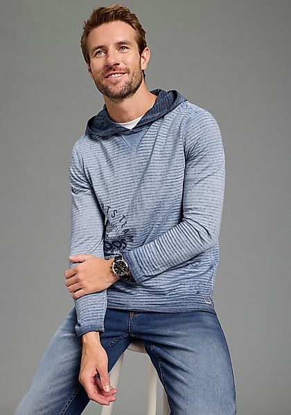 KangaROOS Langarmshirt schmale Passform, Langarm, mit Kapuze, aus Single Je günstig online kaufen