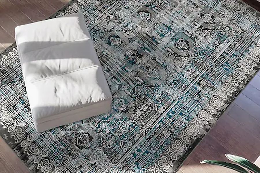 my home Teppich »Liliana«, rechteckig, 6 mm Höhe, Wohnzimmer günstig online kaufen
