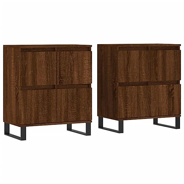 vidaXL Sideboards 2 Stk Braun Eichen-Optik Holzwerkstoff 3190188 günstig online kaufen