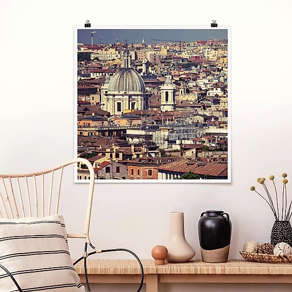 Poster - Quadrat Rome Rooftops günstig online kaufen