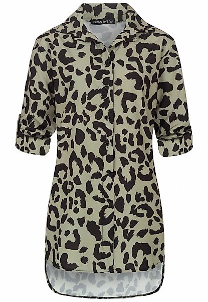 CLOUD 5IVE Klassische Bluse "CLOUD 5IVE Leo All Over Turn-Up Bluse" günstig online kaufen