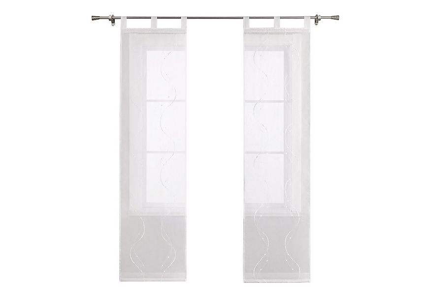 Joyswahl Schiebegardine (2 St), Schlaufen, transparent, Voile Flächenvorhän günstig online kaufen