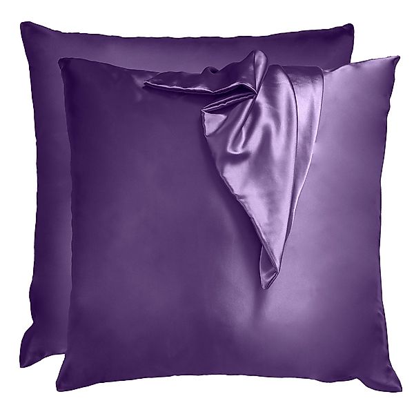 Komfortec Kissenbezug Mikrofaser Satin Kopfkissenbezug für günstig online kaufen