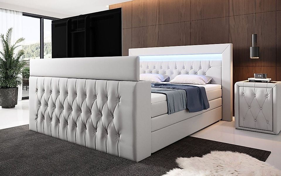 Luxusbetten24 Boxspringbett Sonino, mit TV Lift, günstig online kaufen