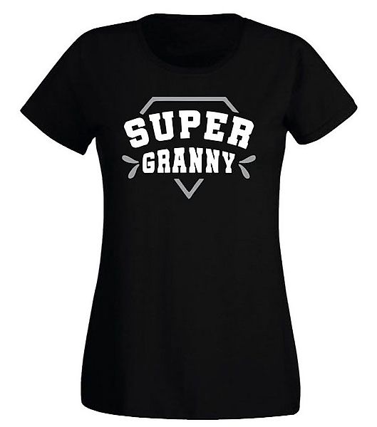 G-graphics T-Shirt Damen T-Shirt - Super Granny Slim-fit-Shirt, mit Frontpr günstig online kaufen