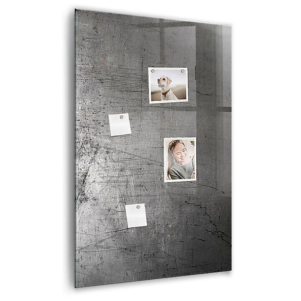 Tulup Glasmagnettafel Zerkratztes Metall 60x90 cm Glastafel Magnetisch Besc günstig online kaufen