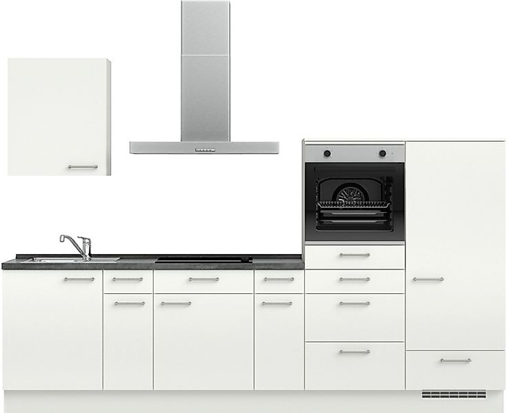 nobilia® Küchenzeile »"Laser I", Ausrichtung wählbar, Breite 300 cm« vormon günstig online kaufen