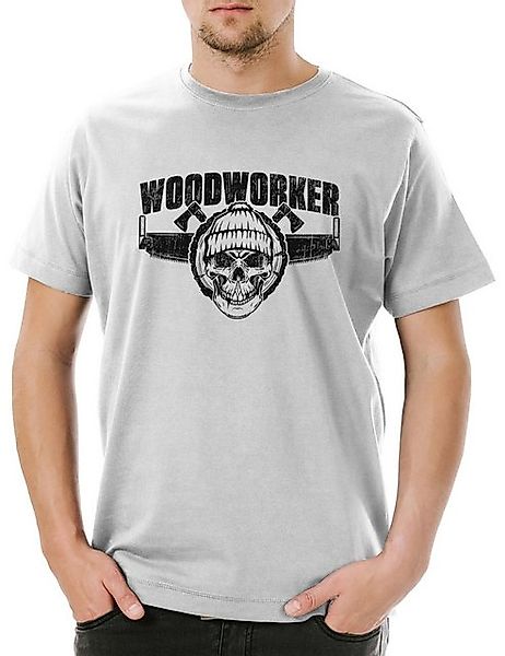 Urban Backwoods Print-Shirt Urban Backwoods Woodworker V Herren T-Shirt Hel günstig online kaufen