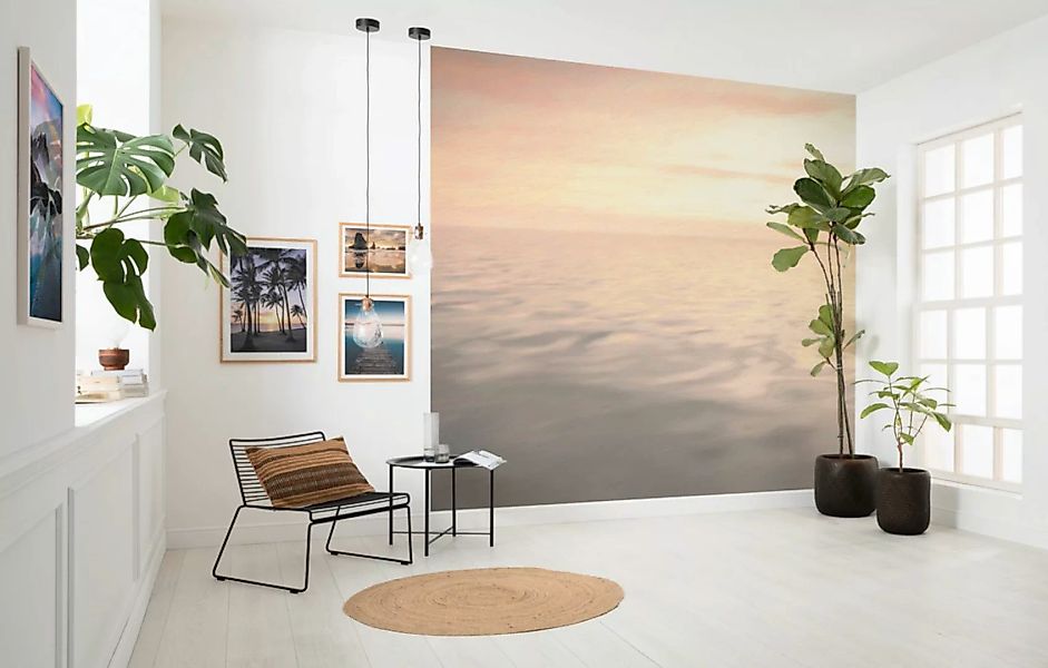 Sanders & Sanders Fototapete Meer Lachsrosa und Violett 300 x 280 cm 612015 günstig online kaufen