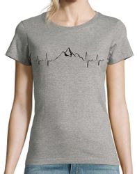 Youth Designz T-Shirt Heartbeat Mountain Damen günstig online kaufen