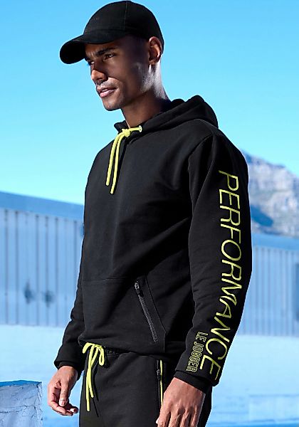Le Jogger Performance Kapuzensweatshirt, mit praktischen Reißverschlusstasc günstig online kaufen