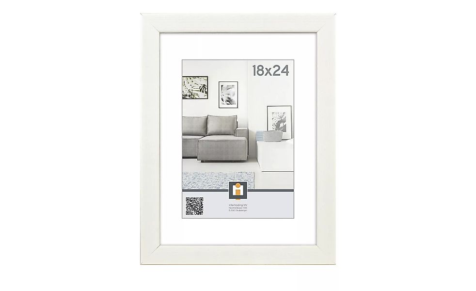 Bilderrahmen 18x24cm  Livorno - weiß - 19 cm - 25 cm - 1,4 cm - Sconto günstig online kaufen