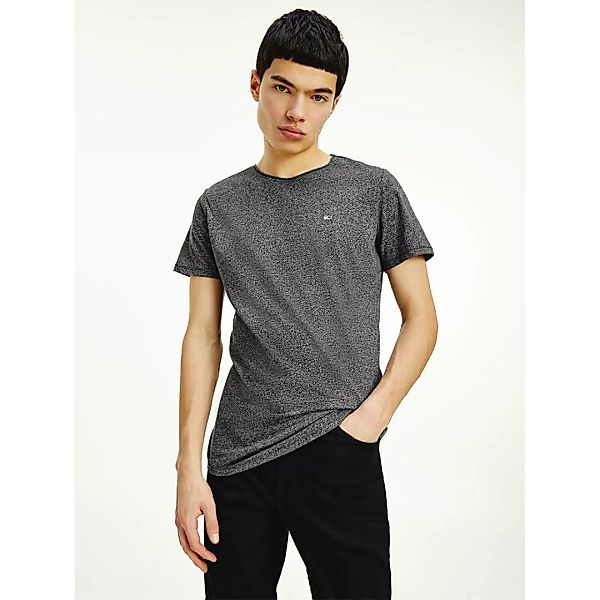 Tommy Jeans Slim Jaspe Kurzärmeliges T-shirt XS Black günstig online kaufen