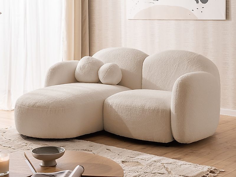 S-Style Möbel Ecksofa Nuvola aus Bouclé-Stoff günstig online kaufen