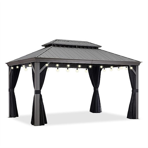 PURPLE LEAF Pavillon Hardtop Aluminium Gazebo günstig online kaufen