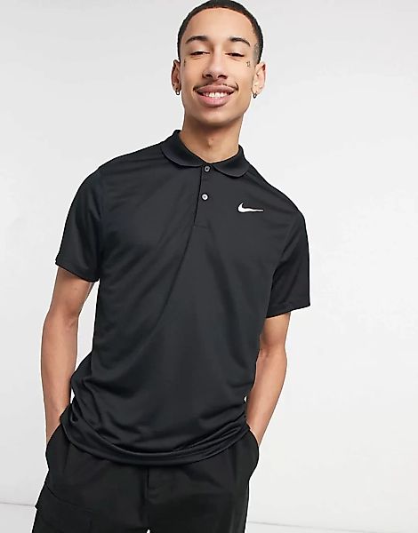 Nike Golf – Victory – Logo-Polohemd in Schwarz günstig online kaufen