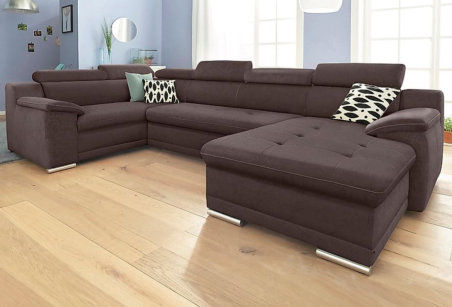 sit&more Wohnlandschaft Andiamo U-Form, mit Kopfteilverstellung, günstig online kaufen