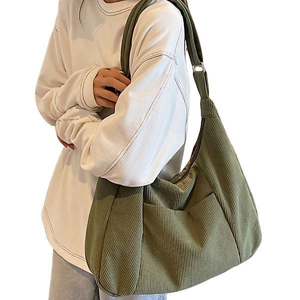 Coonoor Umhängetasche Damen Groß Cord Tasche günstig online kaufen
