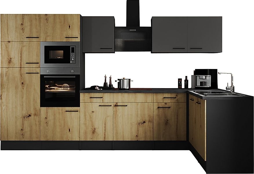 RESPEKTA Winkelküche Oliver, Breite 340 cm, 90 cm Arbeitshöhe, in exklusive günstig online kaufen