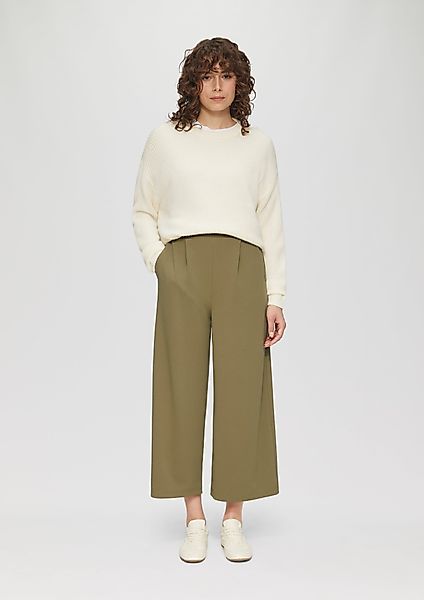 QS 7/8-Hose Culotte aus Interlockjersey Logo günstig online kaufen